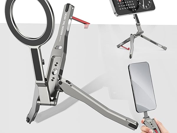 MG-05G Magnetic Pocket Phone Tripod Foldable with Hook