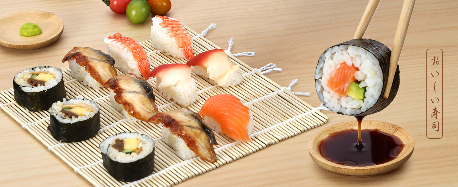 Enjoy delicious sushi