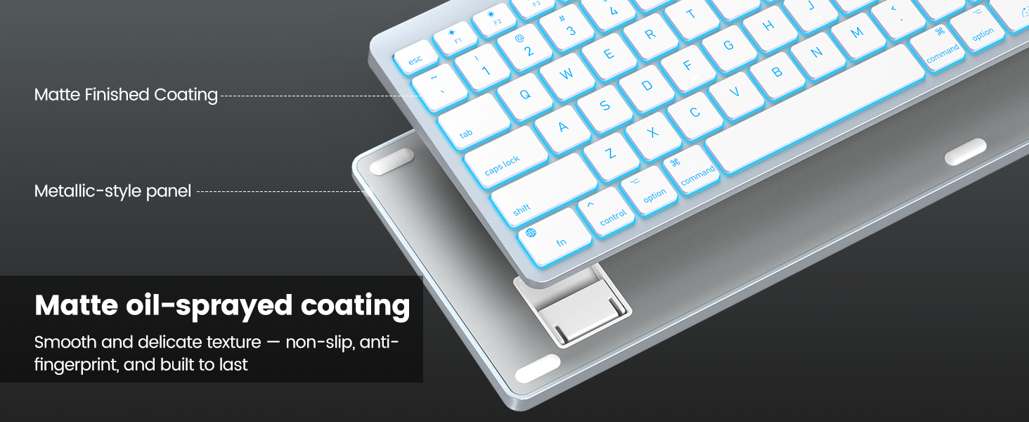 Matte oil-sprayed coating