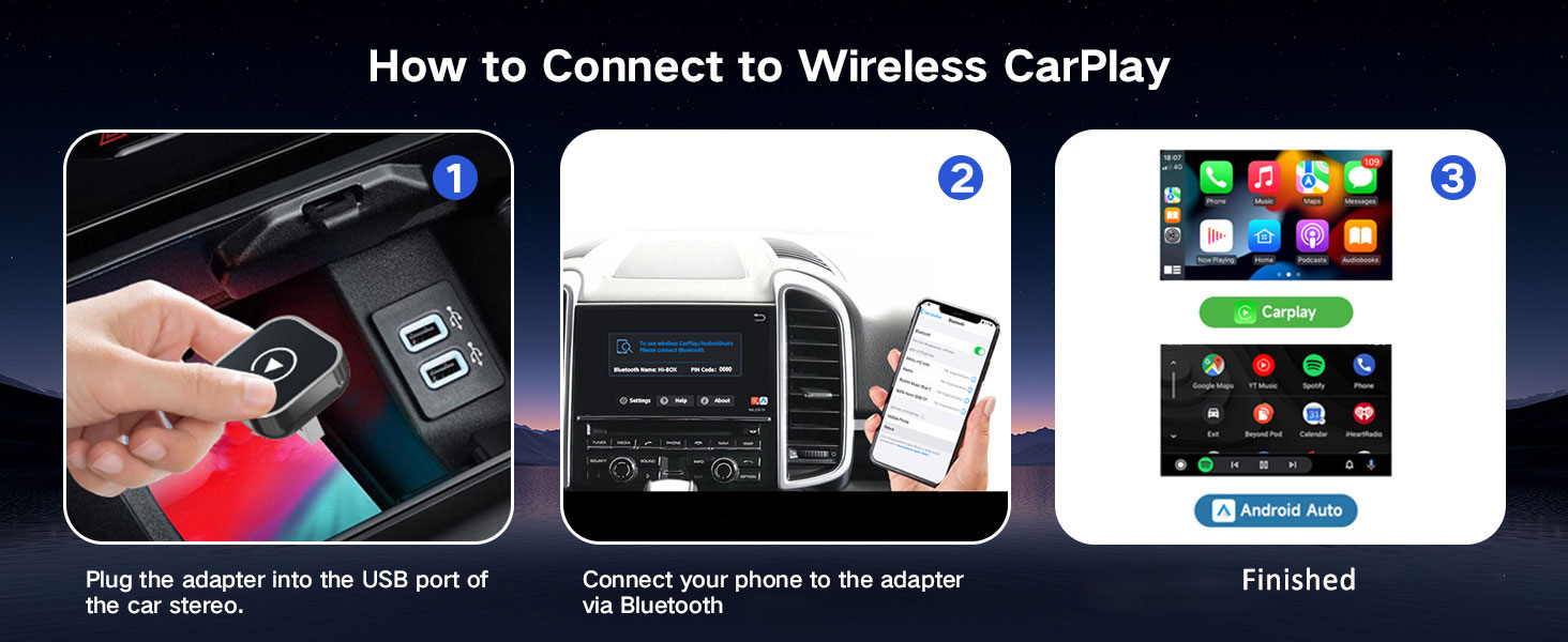 apple car play wireless adapter