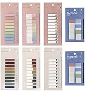 1320pcs Sticky Tabs, Color Writable Morandi Sticky Tabs, Repositionable Translucent Sticky Tabs, ...