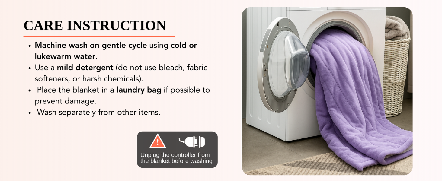 purple heated throw blanket