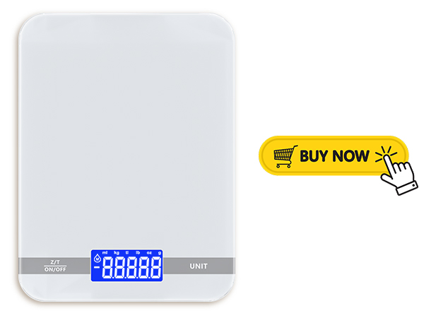 11lb White Food Scale