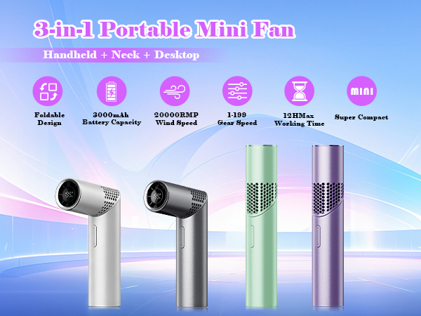 Portable Handheld Turbo Fan