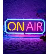 On Air LED Sign for Recording Studio, Light Up On Air Neon Signs for Streaming, Podcast, Gaming R...