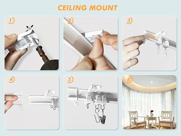 Flexible Bendable Ceiling Curtain Track