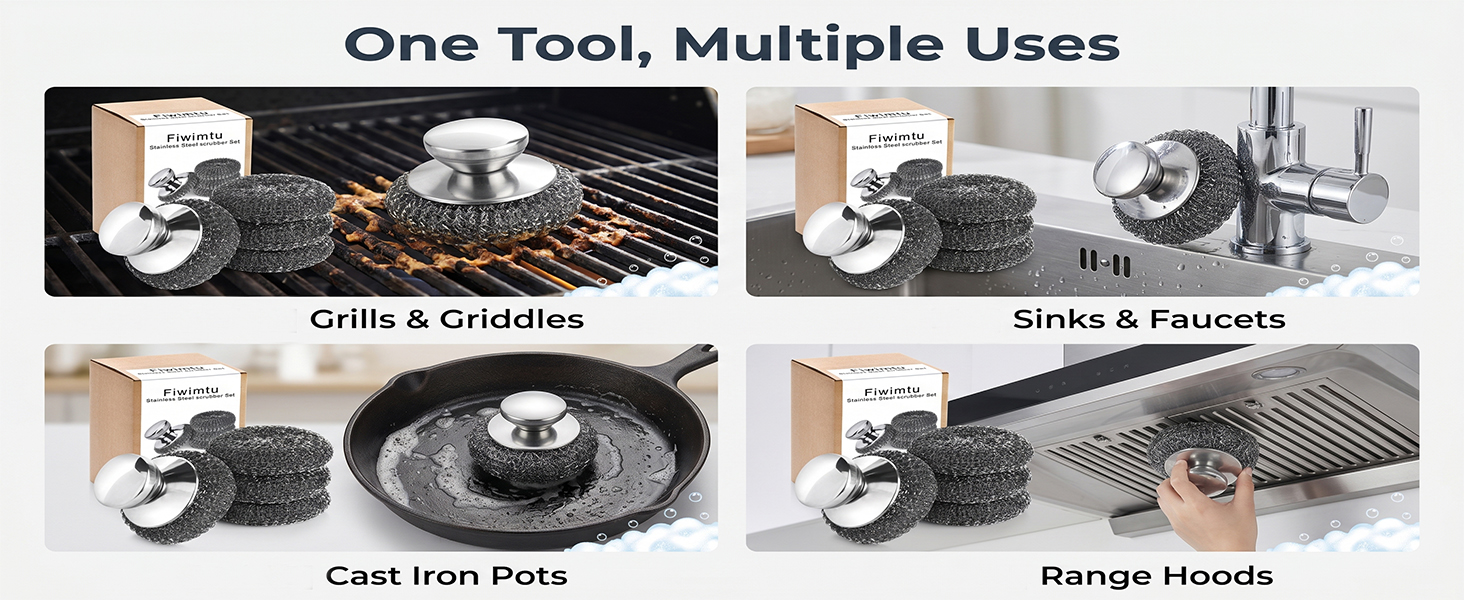 chain mail scrubber cast iron