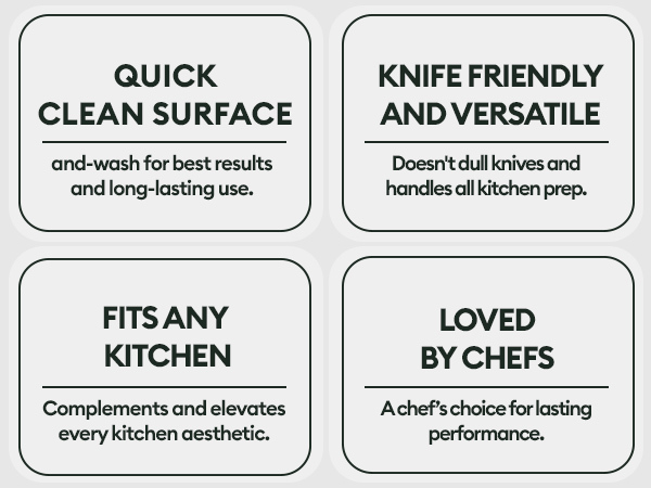 quick clean knife friendly
