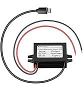Klnuoxj DC 12V/24V to 5V USB C Step Down Converter Type-C Interface 5A 25W Waterproof Buck Module...