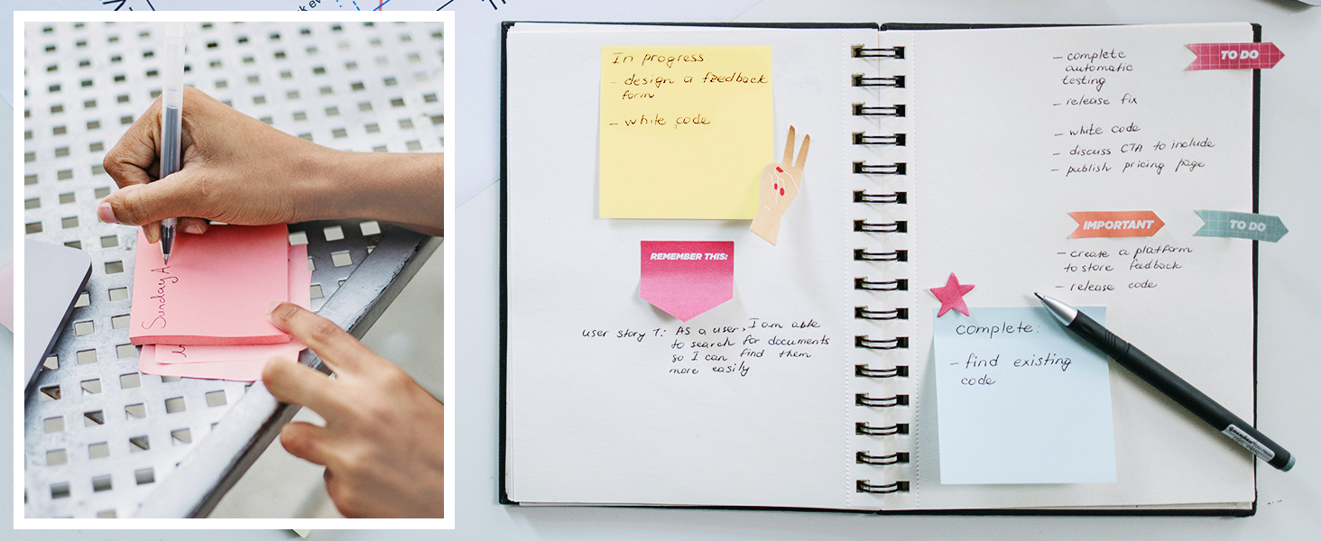 sticky notes