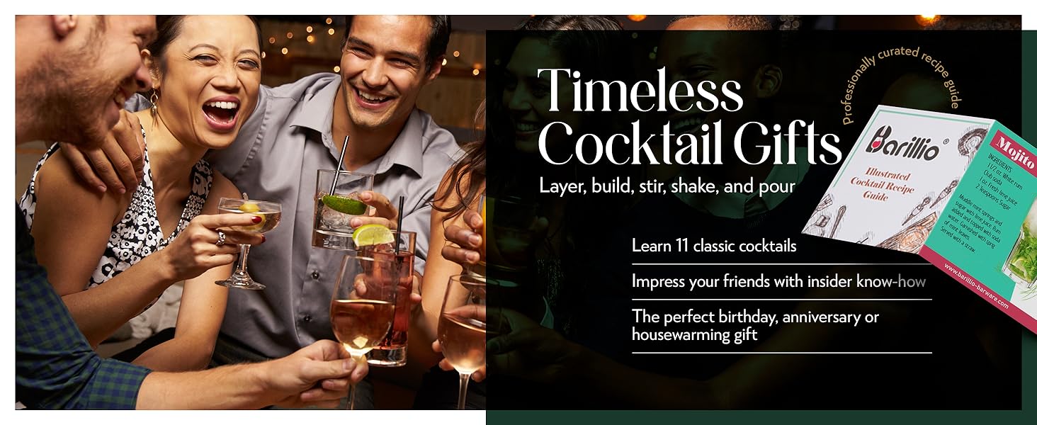 Timeless Cocktail Gifts - Learn how to layer, build, stir, shake and pour