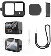 Protective Silicone Sleeve Case for Go Pro Hero 13 Action Camera, Accessories Kit Bundle of Batte...