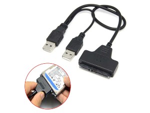 USB 2.0 To Sata Serial 22Pin Adapter Cable for 2.5&amp;#34; HDD SSD