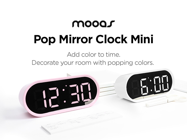 Pop Mirror Clock Mini