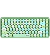 DAIDAI 84 Key Retro Bluetooth Keyboard with Cute Round Keycap | Portable Typewriter Style Wireles...