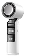 Lerat Portable Handheld Turbo Fan, 5 High-Speed Wind, Battery Operated, Up to 12H Runtime, 3 IN 1...