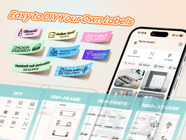 mini label printer, labelmaker machine, label machine waterproof, label maker, portable label maker