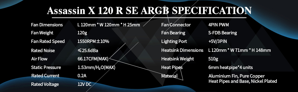 AX120 SE ARGB cpu cooler
