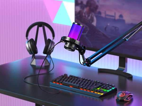 DGM20 Gaming MIcrophone With Real-time Monitoring