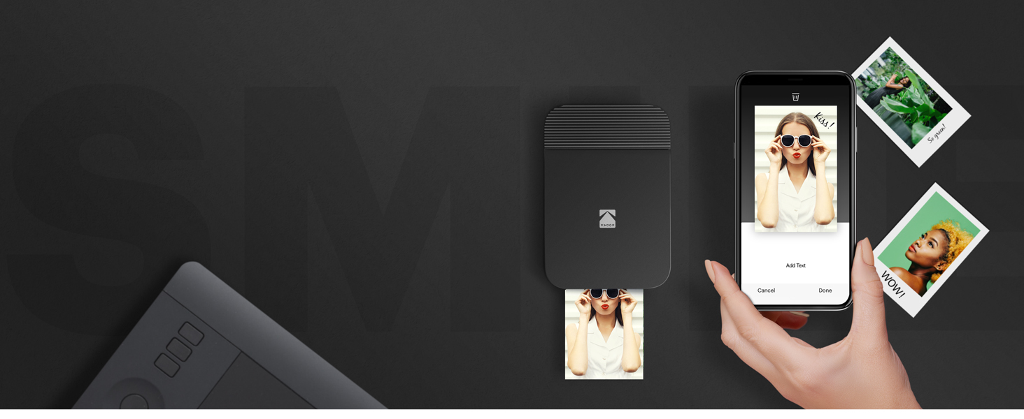 Kodak Smile Printer smartphone app instant photos