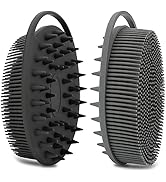 2 Pack Silicone Body Scrubber, Loofah Double-Sided Body Brush,Shower Scrubber and Scalp Massager ...