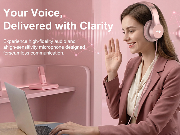 Wired headphones with built-in mic for clear calls.
