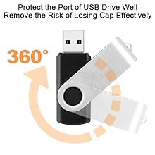 Less trouble with losing the cap of flash drive, extend the service life of thumb sticks indirectly