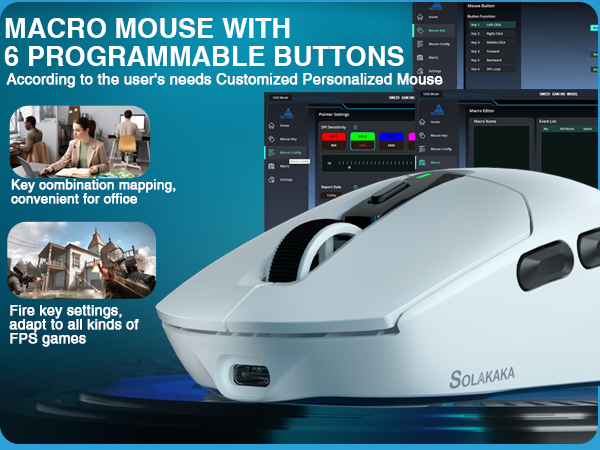 wireless gaming mouse with charging dock