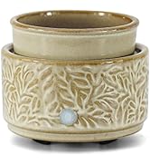 ElusiaKa Wax Melt Warmer,Electric 3-in-1 Wax Melter,Ceramic Candle Wax Warmer Burner for Scented ...
