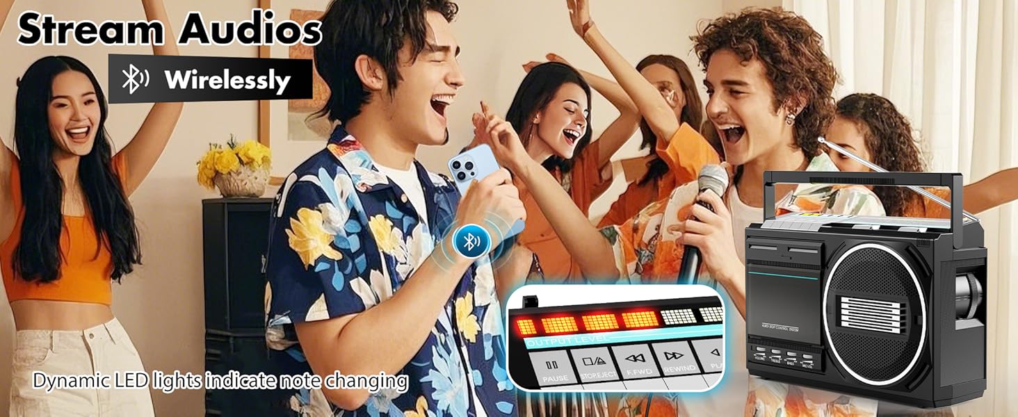 Bluetooth boombox old school