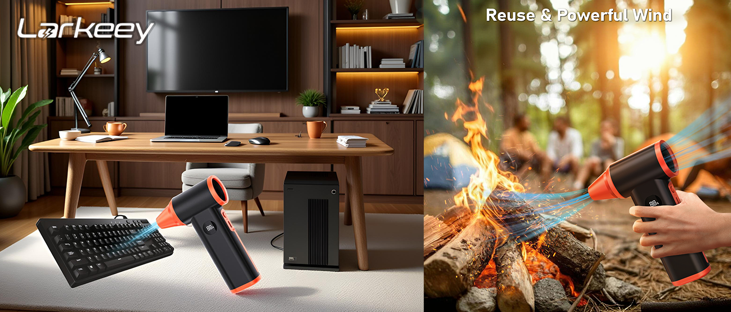 Compressed Air Duster Electric Duster for PC Keyboard