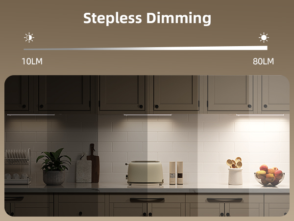 Dimmable Under Cabinet Lighting