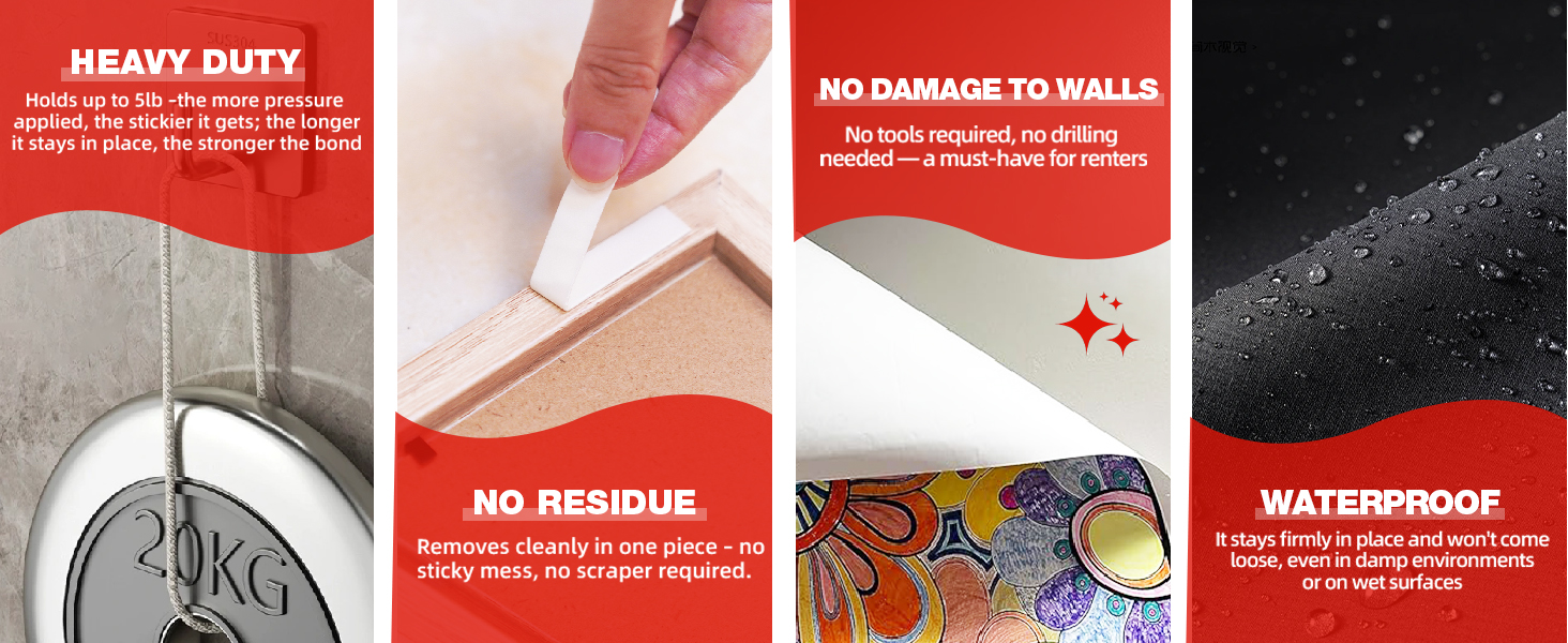 double sided tape for walls