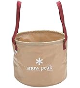 Snow Peak Camping Bucket Jumbo - Versatile Six Gallon Bucket - 14.5 x 10 in
