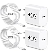 iPhone 17 16 15 Fast Charger,[MFi Certified] 2Pack 40W USB C Wall Charger Block with 6FT Long USB...