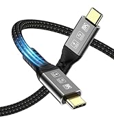 Angusplay Long Thunderbolt 4 Cable 10ft 40Gbps, USB-C Monitor Cable 8K Dispaly, USB 4 Cable 100W ...