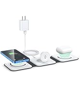 Wireless Charger 3 in 1,RTOPS Magnetic Travel Wireless Charging Station Multiple Devices,GaN 3 in...