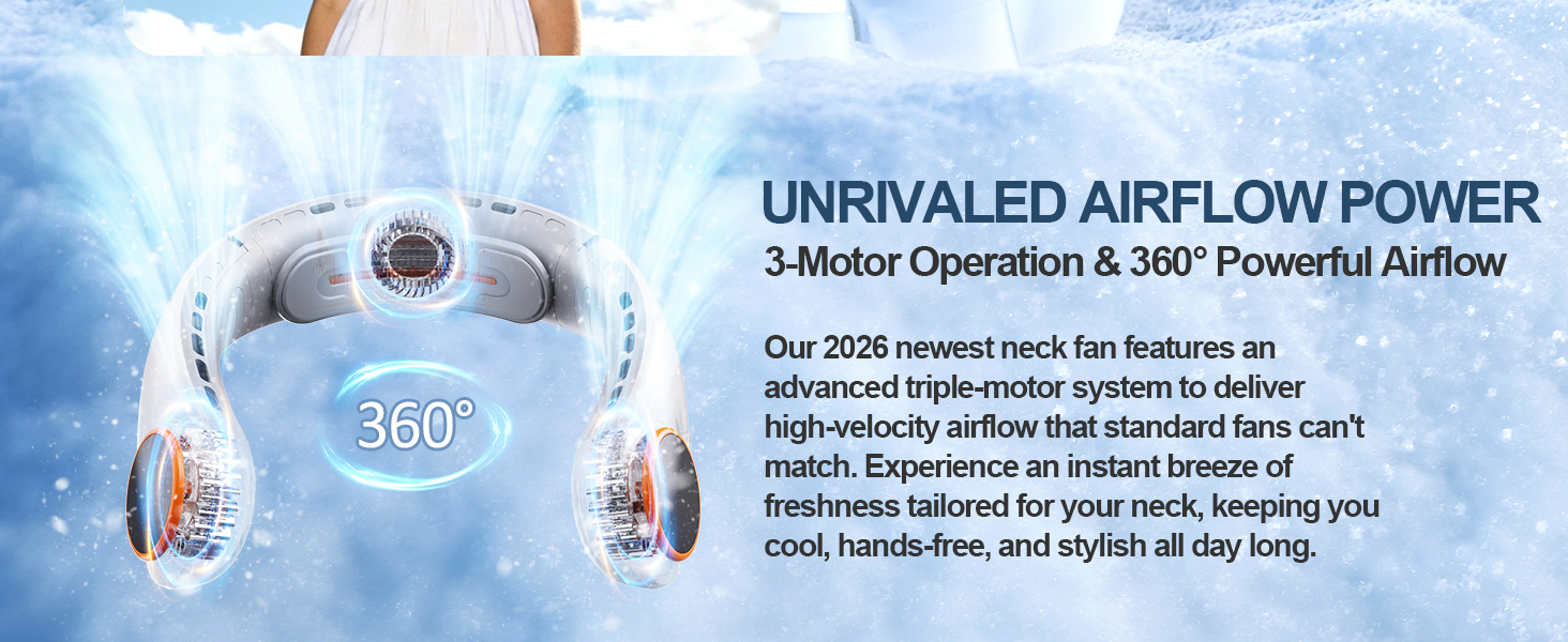 Portable Neck Fan Rechargeable