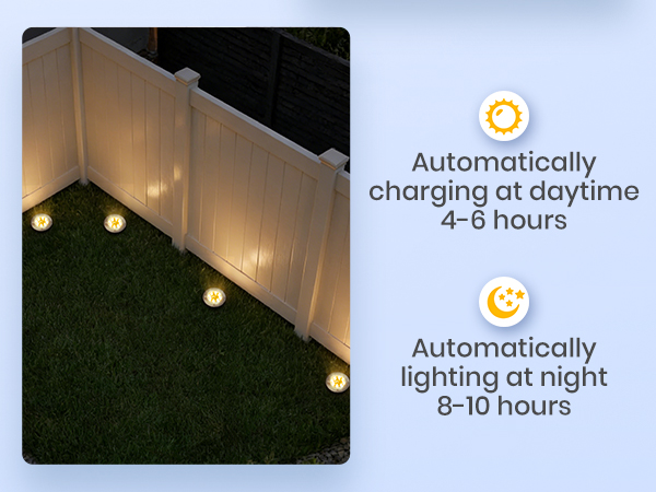 solar fence lights