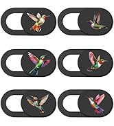 PRESSINART 6Pcs 6 Styles Cute Camera Cover Slide Phone Privacy Camera Cover Hummingbird Design We...
