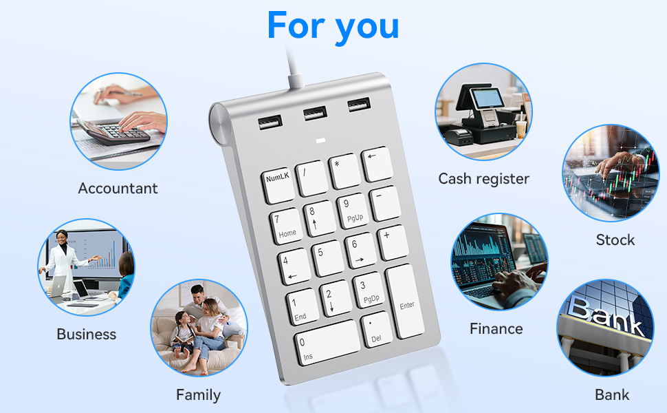 Wired number pad