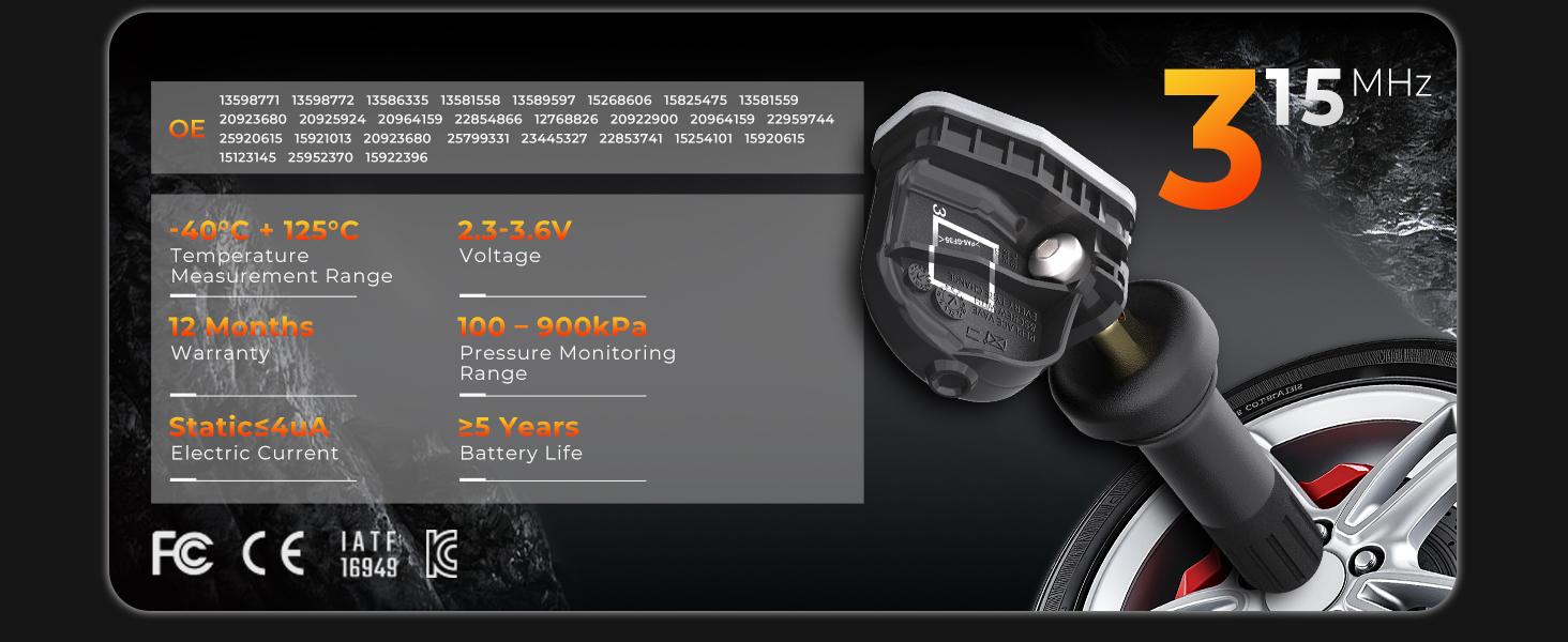 TIRE PRESSURE MONITORING SYSTEM SENOSR 