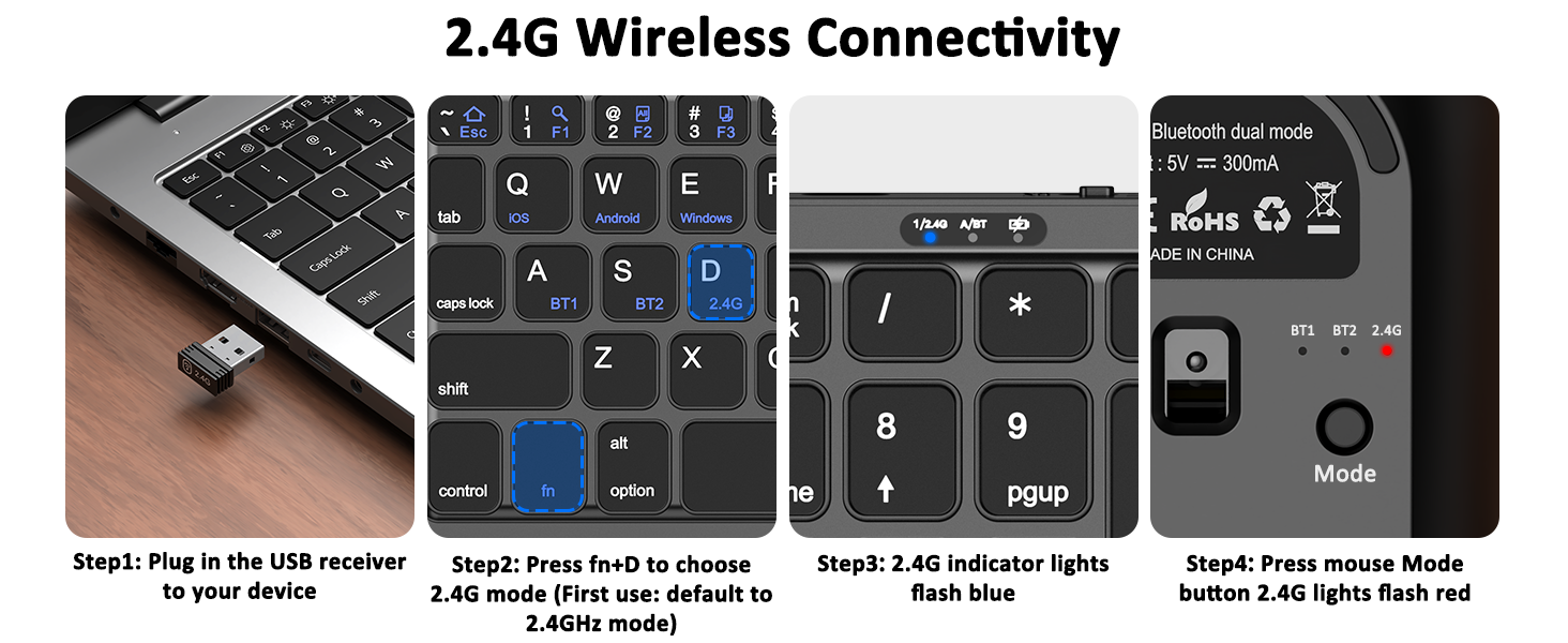 foldable keyboard and mouse