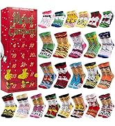 Get Trend Peanuts Snoopy Socks Advent Calendar 2025 for Teens, Women, Size 5–10, 24 Days Christma...