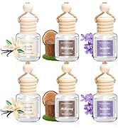Vetuslumen Car Air Freshener 6 Pack, Vanilla Cream,Mahogany &amp; Lavender 3 Natural Scent, Long Last...