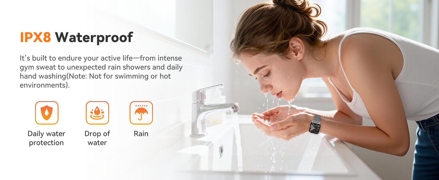 IP68 waterproof smart watch