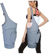 sportsnew Yoga Mat Bag, Large Opening Long Tote Yoga Mat Carrier Holder Bag with Waterproof Wet P...