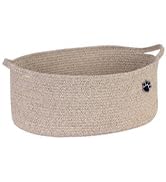 Optish Dog Toy Basket, Toy Box and Bin for Dog Cat Storage, 19.7" X 11" X 7.9" (30L) Large Woven ...