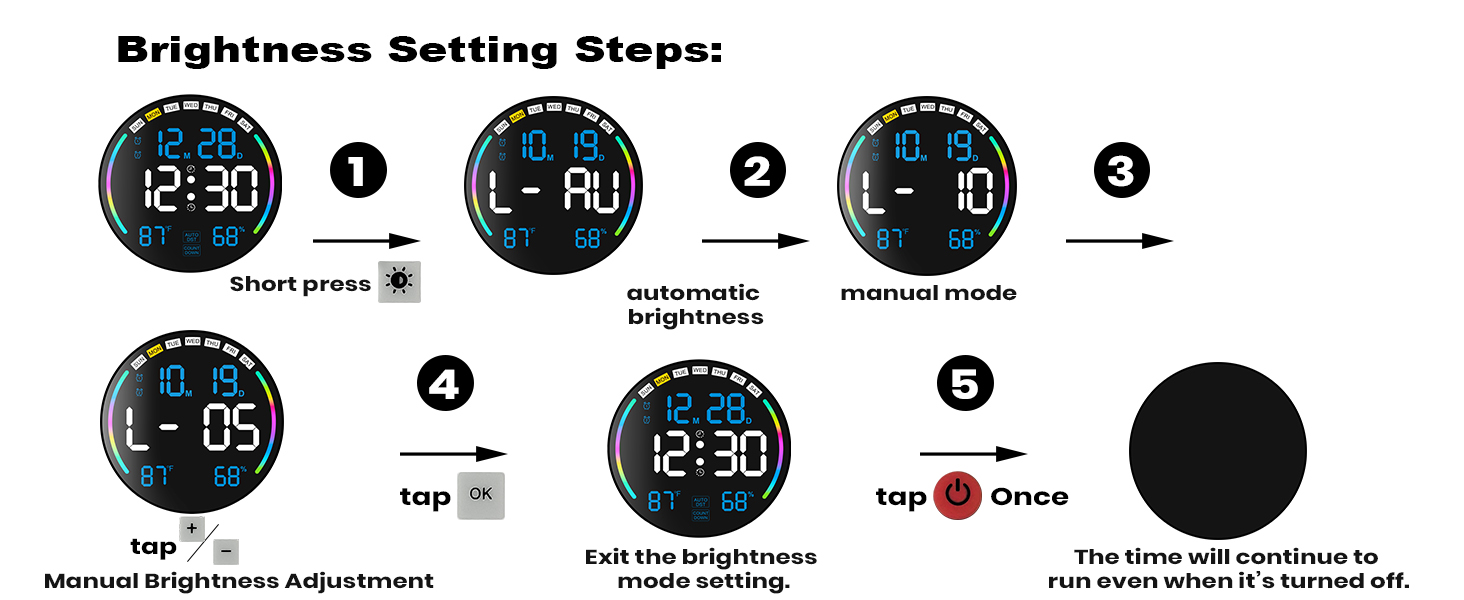 battery operated wall clock