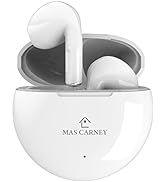 MAS CARNEY M2 True Wireless Earbuds Bluetooth 5.3 Headphones Touch Control with Wireless Charging...